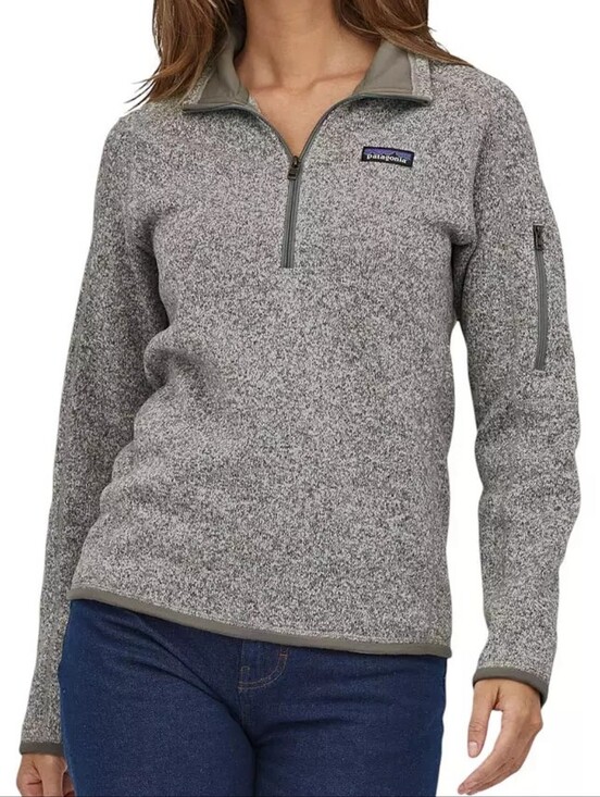 Patagonia Tops - Patagonia Half Zip Fleece Heather Gray Better Sweater
